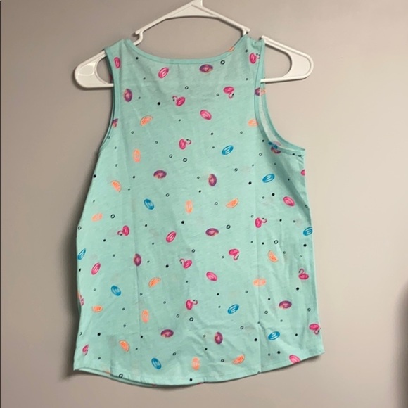Girls Tank Top Size 16 NWT, mint green with colors - Picture 2 of 5